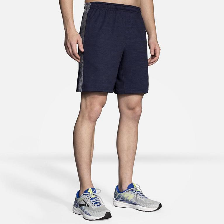 Brooks Mens Rep 8 Running Shorts - Blue (943675-TDL)